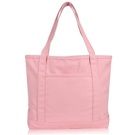 pink tote bag